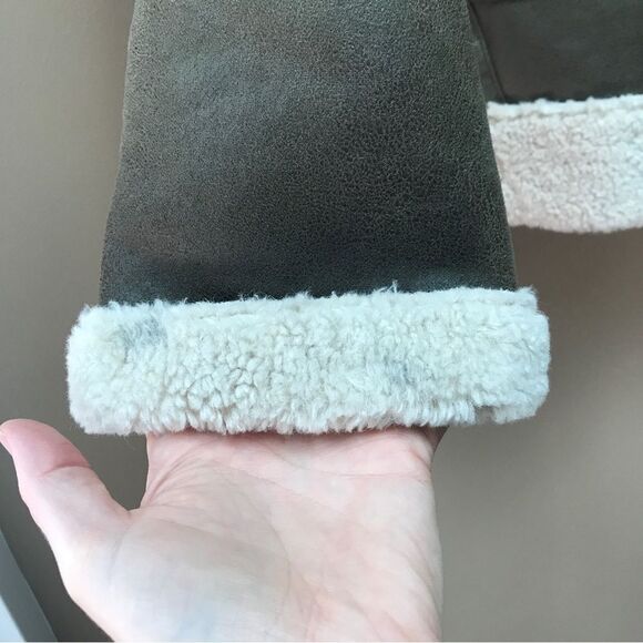 Sam Edelman Faux Leather & Faux Shearling Moto Jacket (S) - Picture 8 of 11